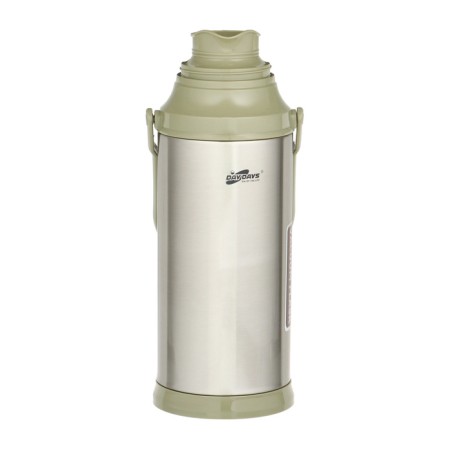 Thermos 2 l, with a glass flask, retains heat 12 hours, with a mug, green-3