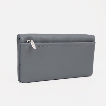Women's wallet on magnets, gray color
