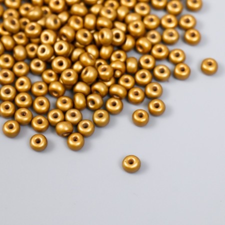 Glass beads 6/0 "gold" 15 g mix