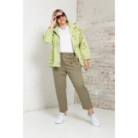 Women's pants, size 56, khaki color-1