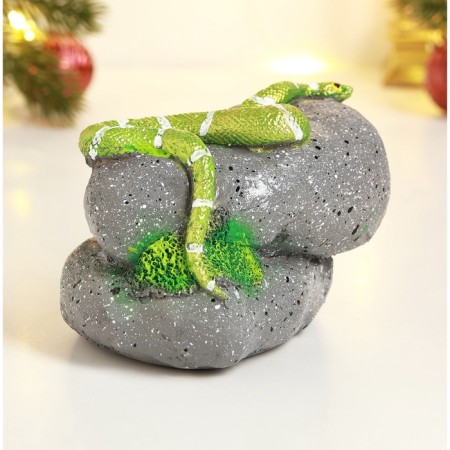 Figure "Snake on Stone" Color, 8x11.5cm-3