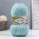 Yarn "SAL SIM" 95% acrylic, 5% metallic 460m/100g (114 mint)
