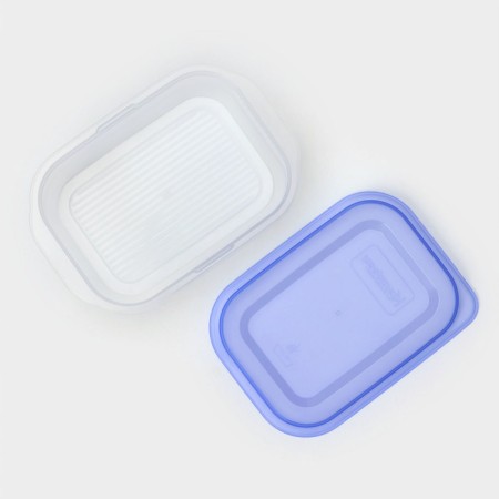 A container for products with a steam outlet, 500 ml, 16 × 11 × 5 cm, rectangular, color mix-2