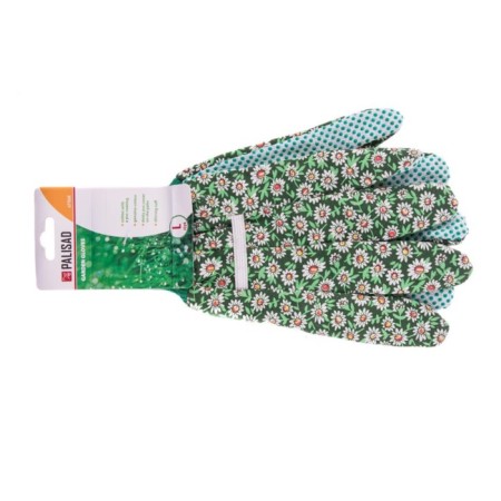 Gloves, x/b, with PVC dots, cuffs, size 9, Palisad-1