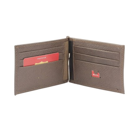 M-54 purse with a clamp, button, brown-gray, safyan-2