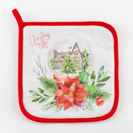 Group "Christmas Red Flowers" 19x19cm, Sarzha, 100% H/L, Vatin 250g/M2