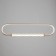 Bayerlux lamp "RUKI" 57W LED gold 83x4.5x21cm