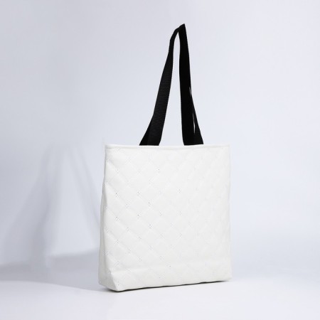 Zipper bag with lightning, milk color-2