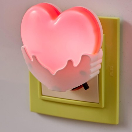 Spinker "Heart" LED from the network of MIX 4x7x7 cm Risalux-1