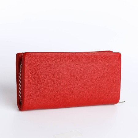 Women's wallet with lightning, red color