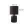 Table lamp "Kira" 1x40W E14 black 14x14x26cm