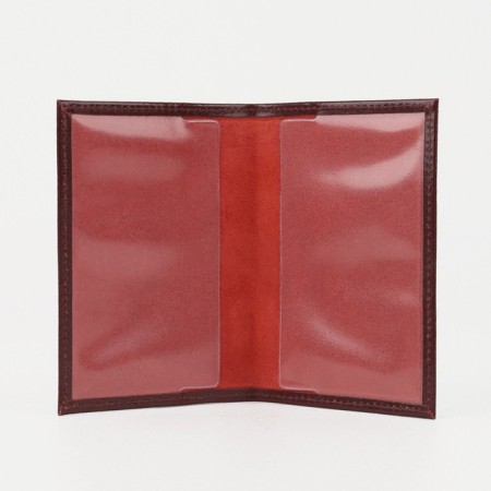 Cover for passport, burgundy color-2