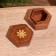 Casket "Sun" 6.5x7.5x4 cm, tree shisham