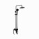 The shower system Fashun A2481-7, pour 158 mm, with a tropical shower, brass, chrome, black