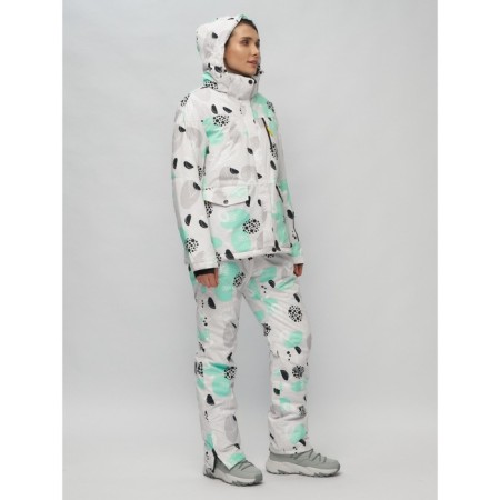 Ski suit female, size 44, gray color-27