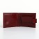 Men's purse on the button, Textura, a map for cards, coins, burgundy color