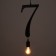 Bayerlux lamp "Figure 7" E27 40W Black 35x20 cm