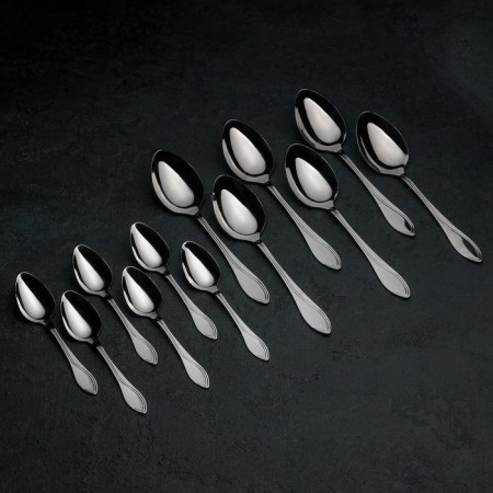 A set of cutlery "Wave", 18 items, cardboard box, silver color-2