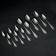 A set of cutlery "Wave", 18 items, cardboard box, silver color