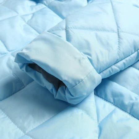 The jacket is naked, the color is blue, height is 98 cm-7
