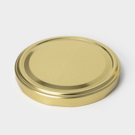 Elabuga cover, TO-100 mm, metal, varnish, gold color-1