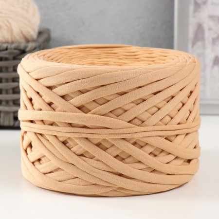 Knitted yarn, width 7-9 mm, 100m/295 g ± 10% (16 - melon)