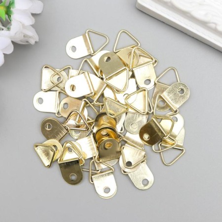 Suspension metal for photo frames/Pictures Gold 2x1.3 cm-2