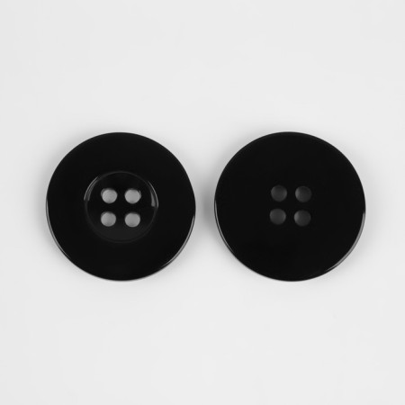 Button 4 punctures, d = 30 mm, black color-2