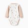 Body with a long sleeve, beige color/hares, height 74