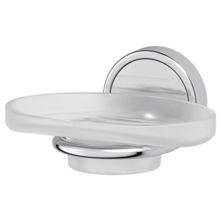 Soap holder, matte crystal, chrome, fbs