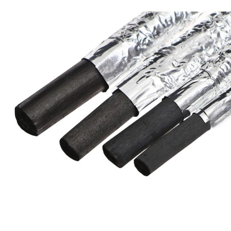Natural coal 25pcs+25pc+18pc+15pcs, length-7-8 cm, in a cardboard box, black-4