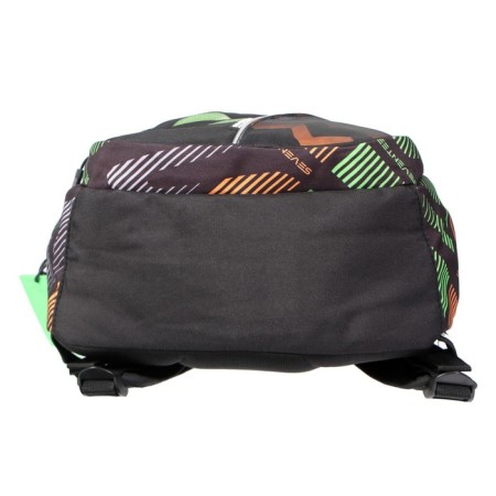Youth backpack 40 x 30 x 16 cm, with an ergonomic back, with a luminous element of optical-fiber threads, Seventeen, Optical Fiber-7