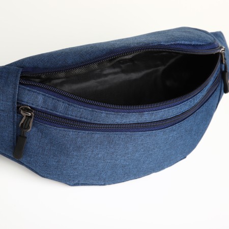 Waist bag, 33*9*14 cm, lightning department, 3 n/pocket, blue-5