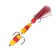 Bait jig Lj Pennon No. 11, 9 cm, yellow-red-yellow, in a blister