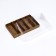 Folding confectionery box for 5 eclairs, craft, 22x13.5x7cm