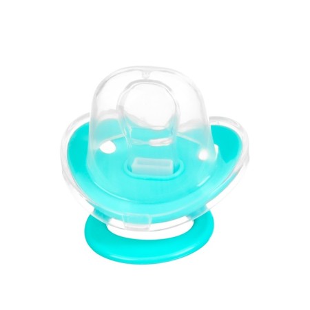 Nipple - silicone dummy orthodontic, from 0 months, with a cap, the color is turquoise-10