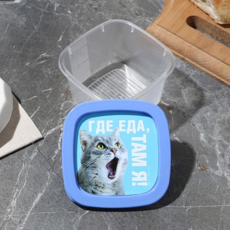 A set of containers "Animal Print", 4 pcs: 230 ml, 500 ml, 900 ml, 1550 ml-15