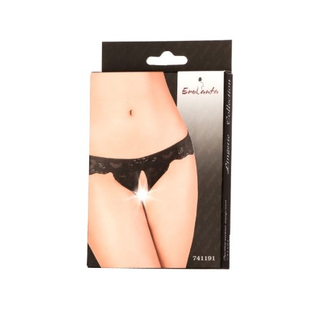 Panties with EROLANTA access, lace, black color, size 42-44-2