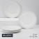 A set of plates of porcelain dining Magistro Basic Bistro, 6 objects: D = 22 cm, white color