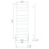 Water towels Larusso "Image" P11, 400x1200 mm, 437 W, lower connection