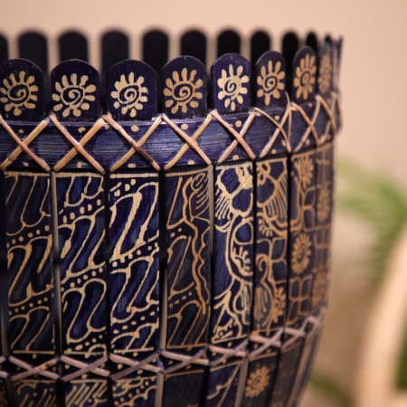 Bamboo basket 27x27x35 cm-3