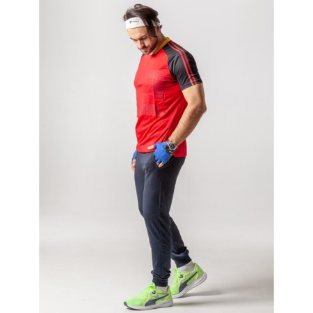 Sports T -shirt male ise, size 48, red color-10