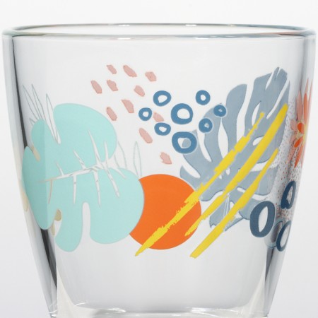 Low glass glass "Tropics", 250 ml, mix-1