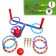 The game "Ringbrush - Sharobros": 2 racks, 6 rings, basket, 2 goals, wedge - 3 pcs