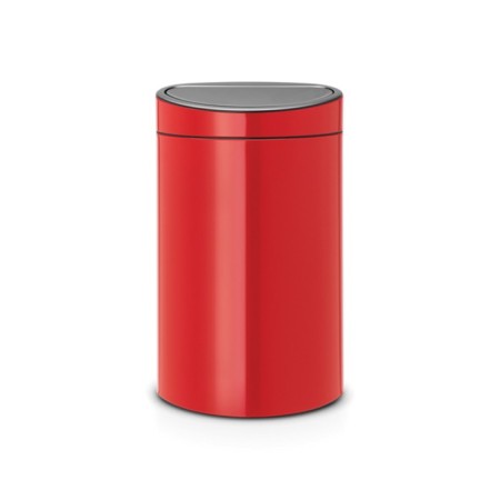 Garbage bucket Brabantia Touch Bin New, Fixily red color, 40 liters