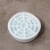 Set of anti -vibration stands "Dolyana", 4 pcs, round, white color