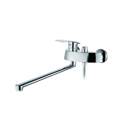 BUNNE BOOOU B8213-46F bath, pour 300 mm, shower set, brass, chrome