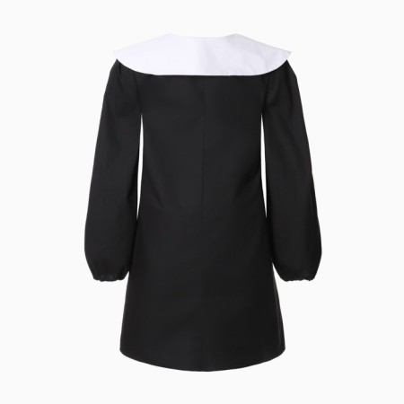 Women's dress MIST with a collar, p. 48, black-9