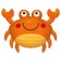 Foil ball 36 "Sea crab", figure