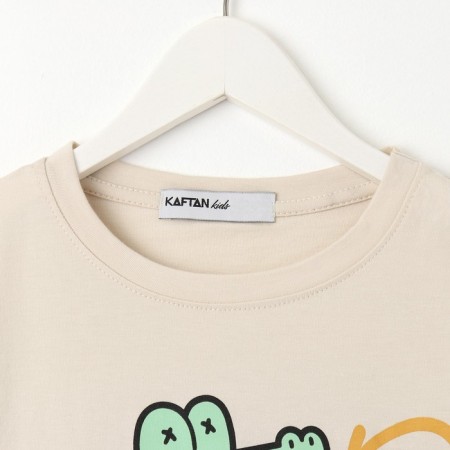 T -shirt Children's KAFTAN "Done", p. 36 (134-140 cm), beige-5